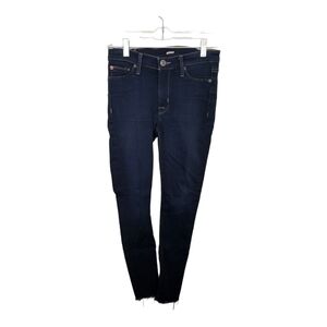 Hudson Womens Jeans Size 27 Nico Midrise Ankle Raw Hem Super Skinny Blue Wayf
